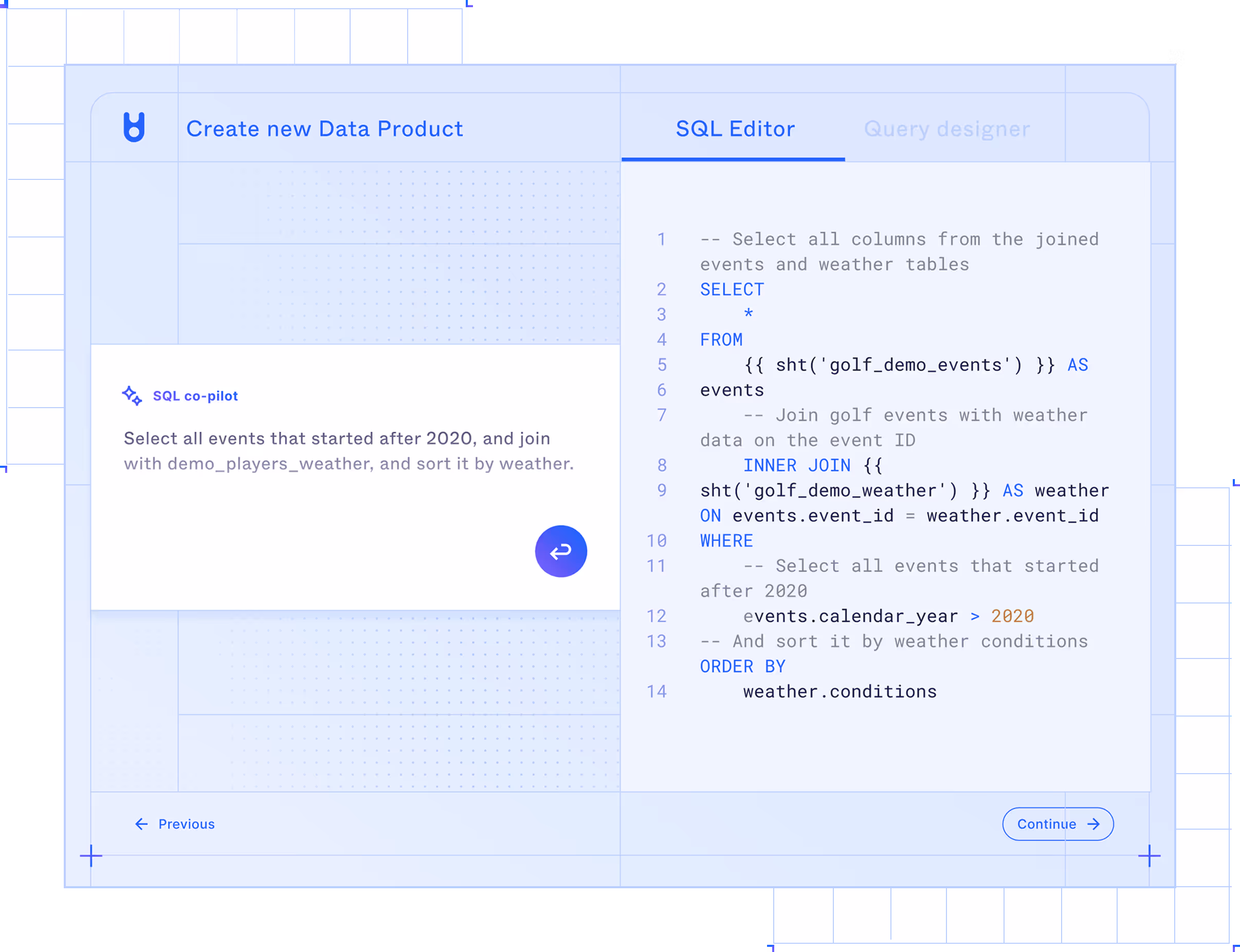 Granular row- and column-level entitlements protecting a data product